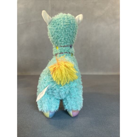 Walmart M Blue Llama Alpaca Mint Green 12" Sparkly Plush - Picture 3 of 5
